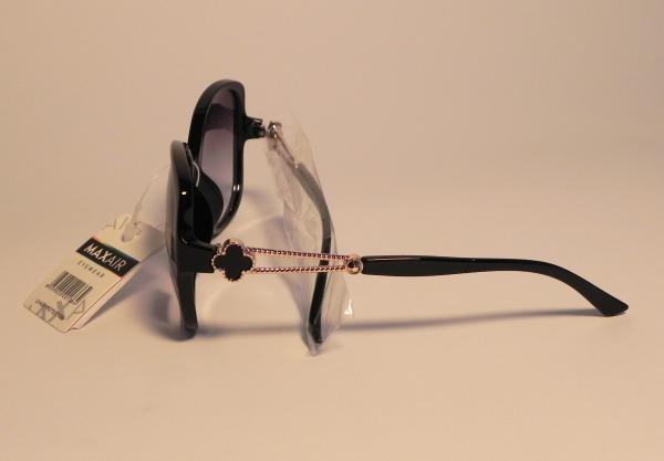 Sonnenbrille schwarz mit gold und Glitzer